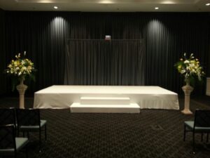 reception stage | wedding stage | party stage