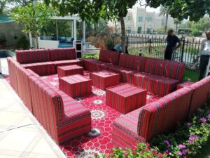 arabic high sofas setup
