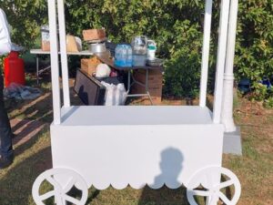 white cart rental | candy cart